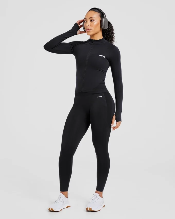 Empower nahtlose Jacke mit durchgehendem Reißverschluss