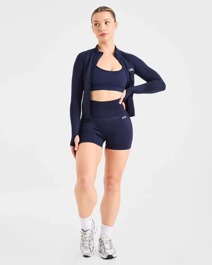 Empower nahtlose Jacke mit durchgehendem Reißverschluss