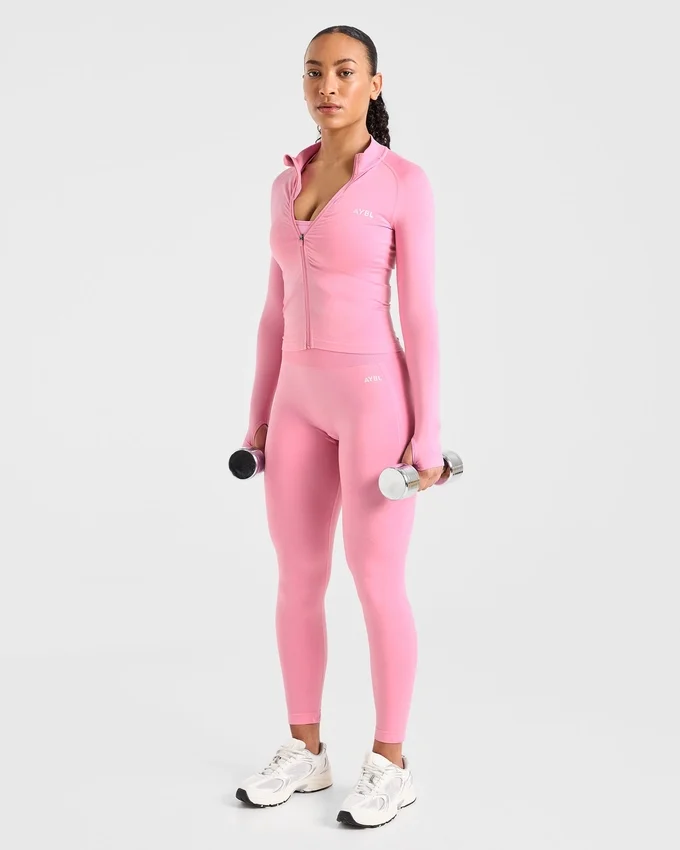 Empower nahtlose Jacke mit durchgehendem Reißverschluss