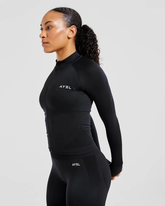 Empower nahtlose Jacke mit durchgehendem Reißverschluss
