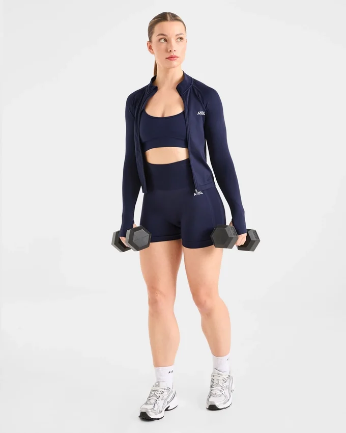 Empower nahtlose Jacke mit durchgehendem Reißverschluss