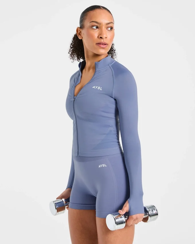 Empower nahtlose Jacke mit durchgehendem Reißverschluss