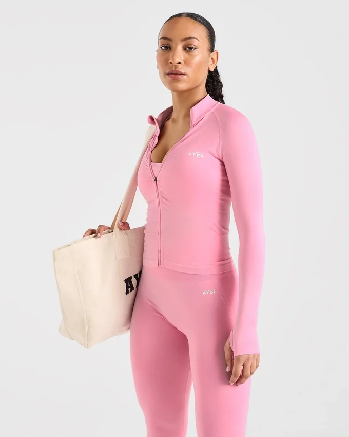 Empower nahtlose Jacke mit durchgehendem Reißverschluss