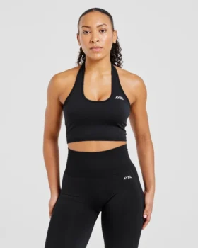 Empower nahtloses Crop-Top mit Neckholder