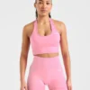 Empower nahtloses Crop-Top mit Neckholder