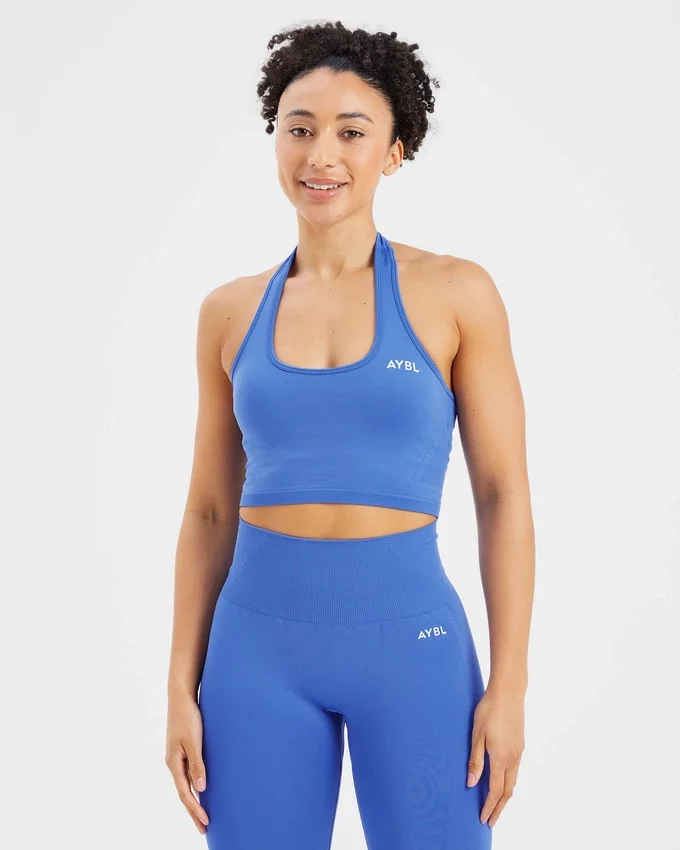 Empower nahtloses Crop-Top mit Neckholder