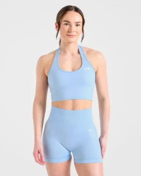 Empower nahtloses Crop-Top mit Neckholder