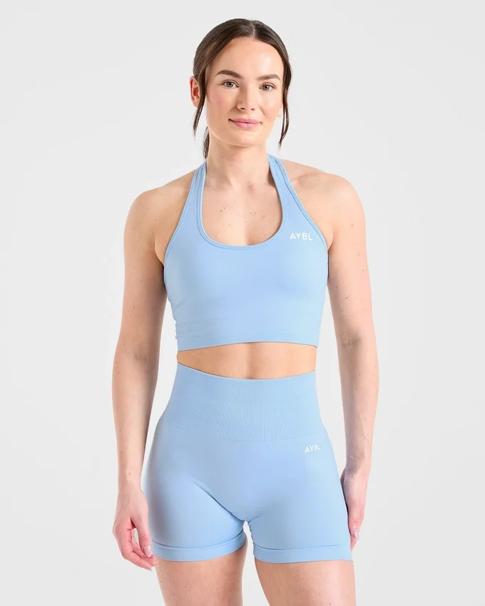 Empower nahtloses Crop-Top mit Neckholder