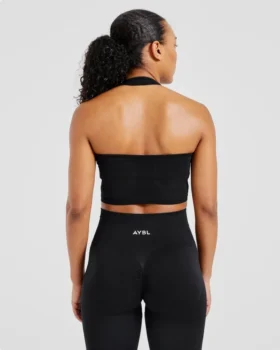 Empower nahtloses Crop-Top mit Neckholder