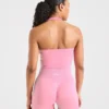Empower nahtloses Crop-Top mit Neckholder