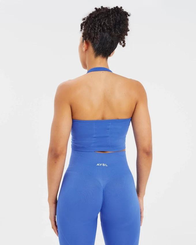 Empower nahtloses Crop-Top mit Neckholder
