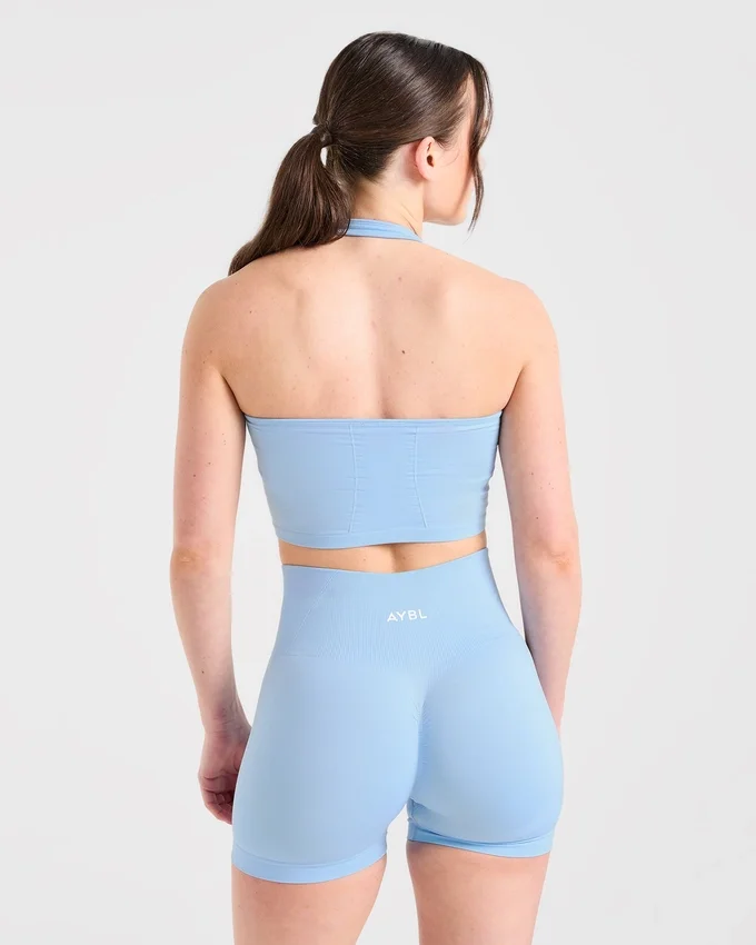 Empower nahtloses Crop-Top mit Neckholder
