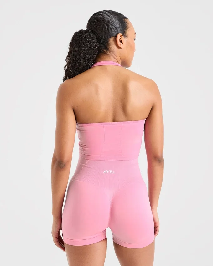 Empower nahtloses Crop-Top mit Neckholder