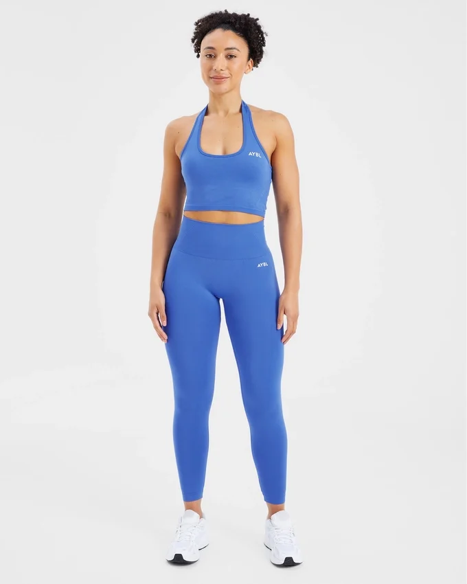 Empower nahtloses Crop-Top mit Neckholder