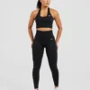 Empower nahtloses Crop-Top mit Neckholder