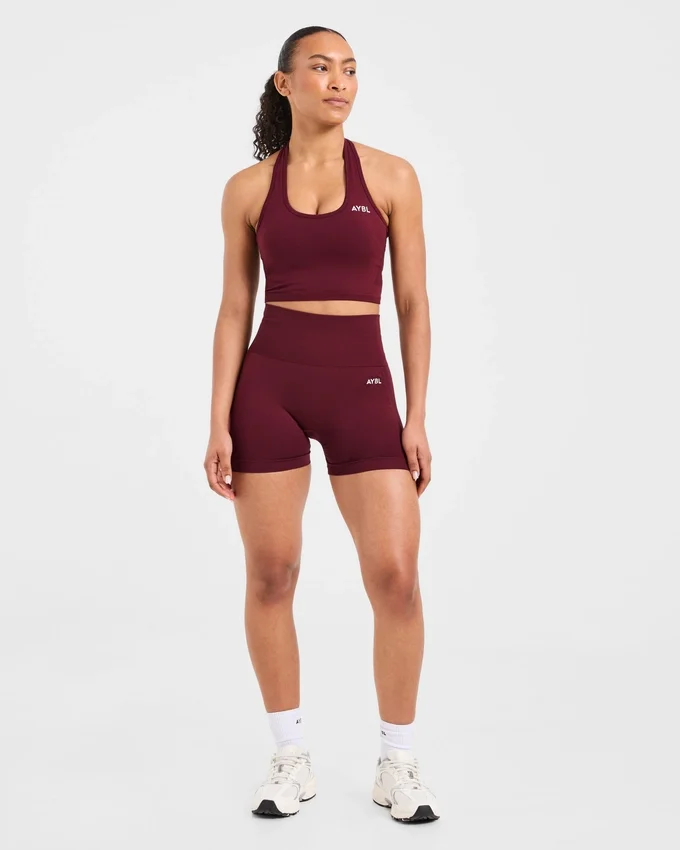 Empower nahtloses Crop-Top mit Neckholder