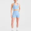 Empower nahtloses Crop-Top mit Neckholder