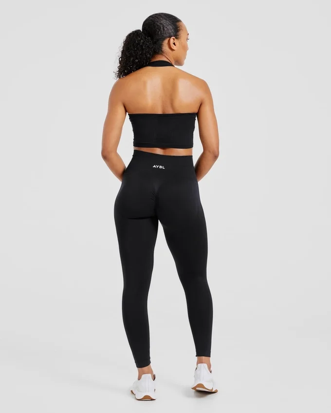 Empower nahtloses Crop-Top mit Neckholder