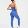 Empower nahtloses Crop-Top mit Neckholder