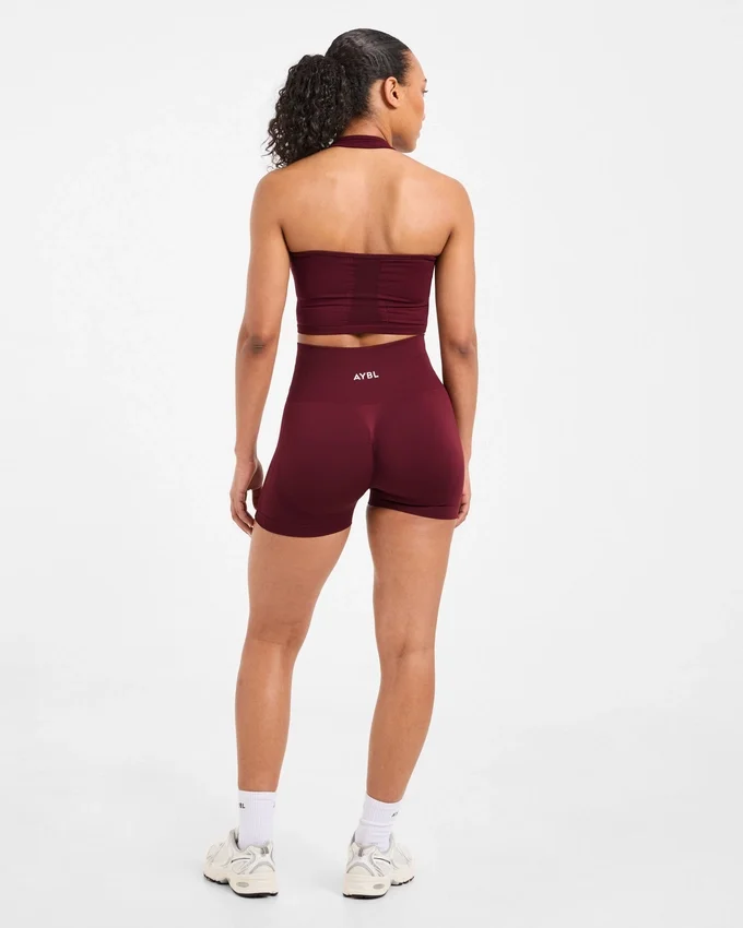 Empower nahtloses Crop-Top mit Neckholder