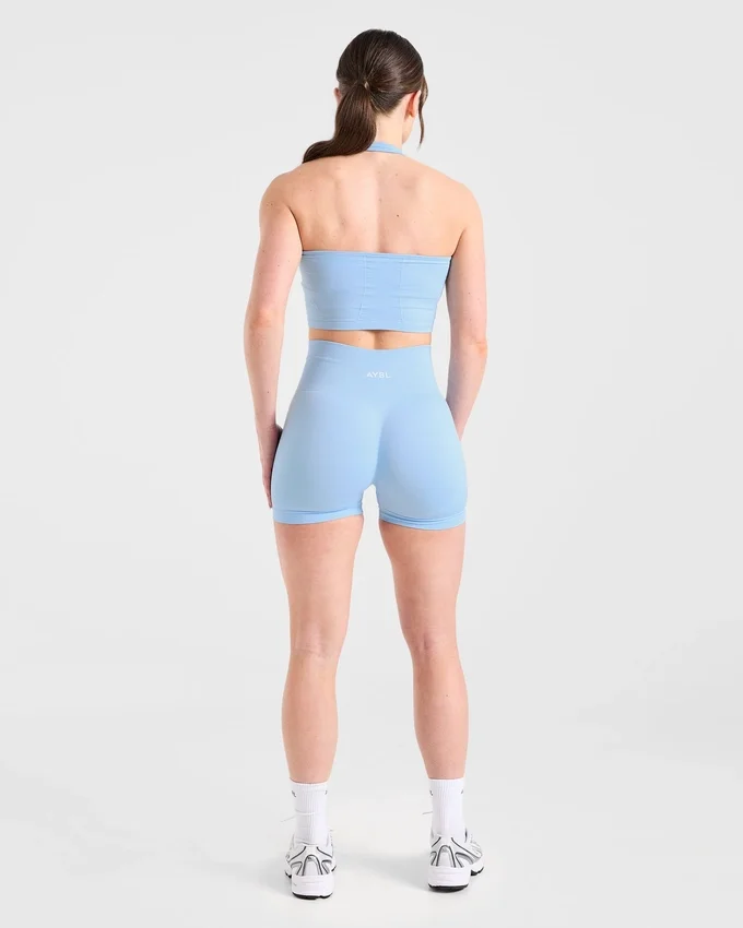 Empower nahtloses Crop-Top mit Neckholder