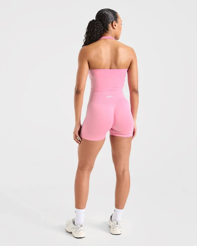Empower nahtloses Crop-Top mit Neckholder
