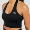 Empower nahtloses Crop-Top mit Neckholder
