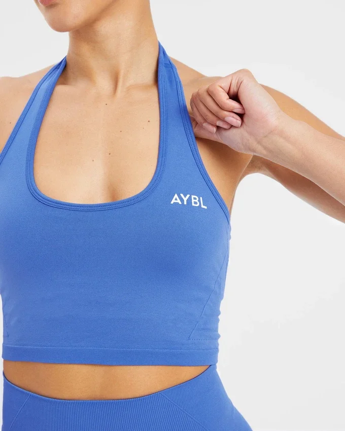 Empower nahtloses Crop-Top mit Neckholder