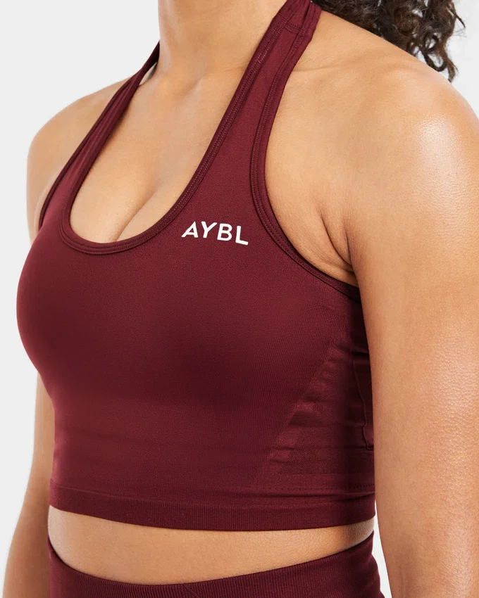 Empower nahtloses Crop-Top mit Neckholder