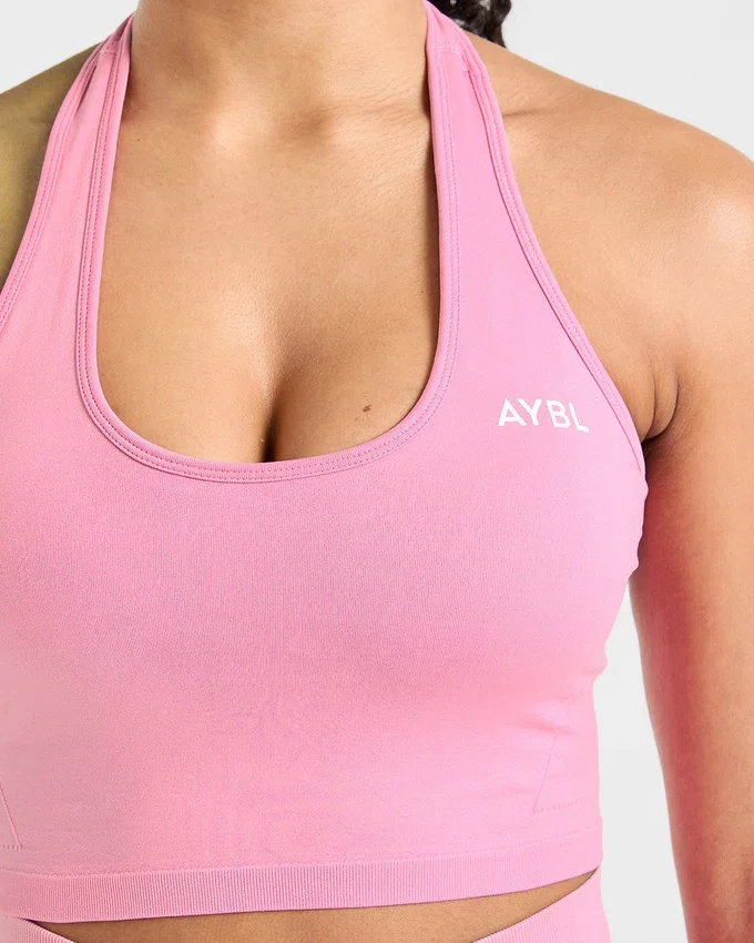 Empower nahtloses Crop-Top mit Neckholder