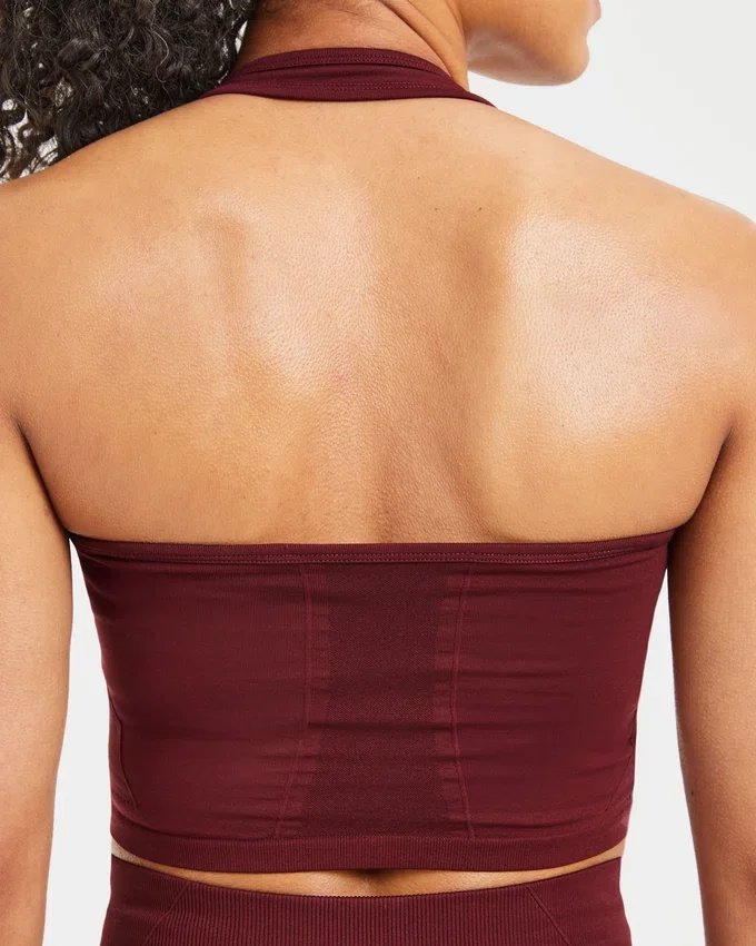 Empower nahtloses Crop-Top mit Neckholder