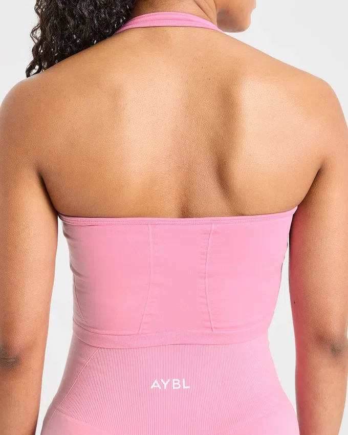 Empower nahtloses Crop-Top mit Neckholder
