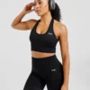 Empower nahtloses Crop-Top mit Neckholder
