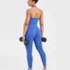 Empower nahtloses Crop-Top mit Neckholder