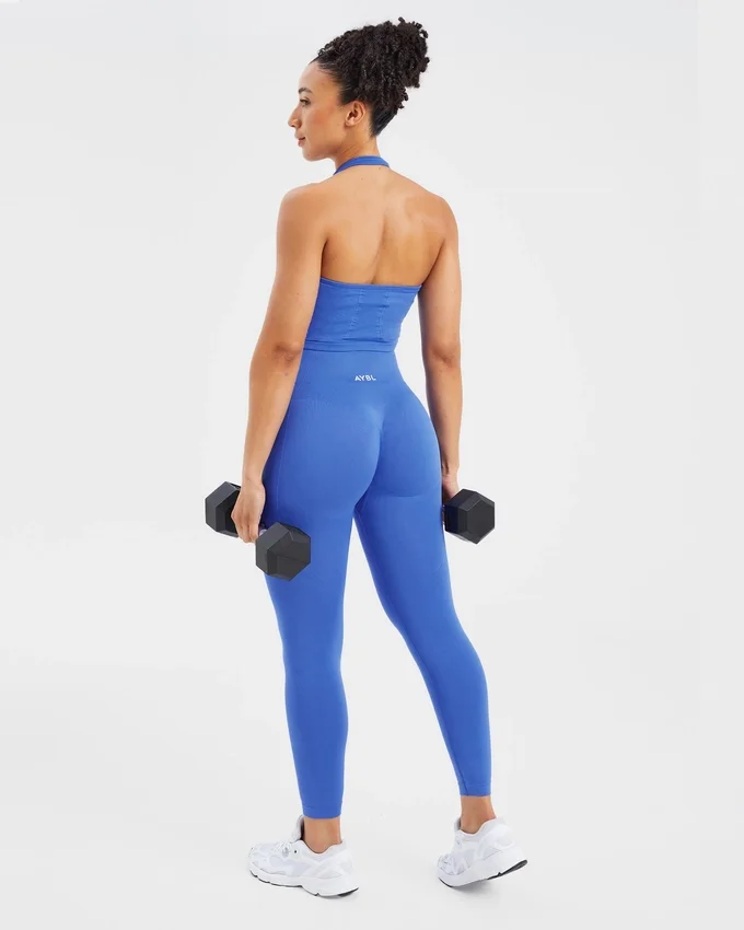 Empower nahtloses Crop-Top mit Neckholder