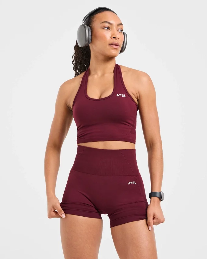 Empower nahtloses Crop-Top mit Neckholder