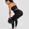 Empower nahtloses Crop-Top mit Neckholder