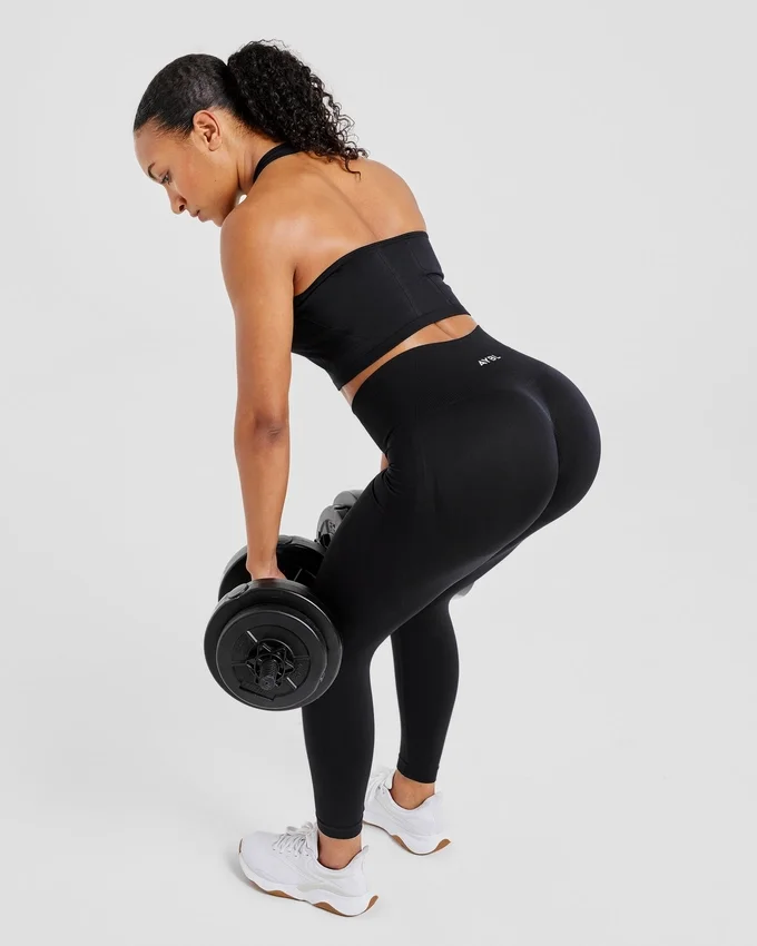 Empower nahtloses Crop-Top mit Neckholder