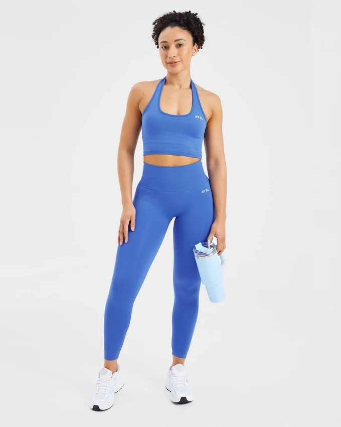 Empower nahtloses Crop-Top mit Neckholder