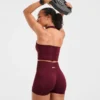 Empower nahtloses Crop-Top mit Neckholder