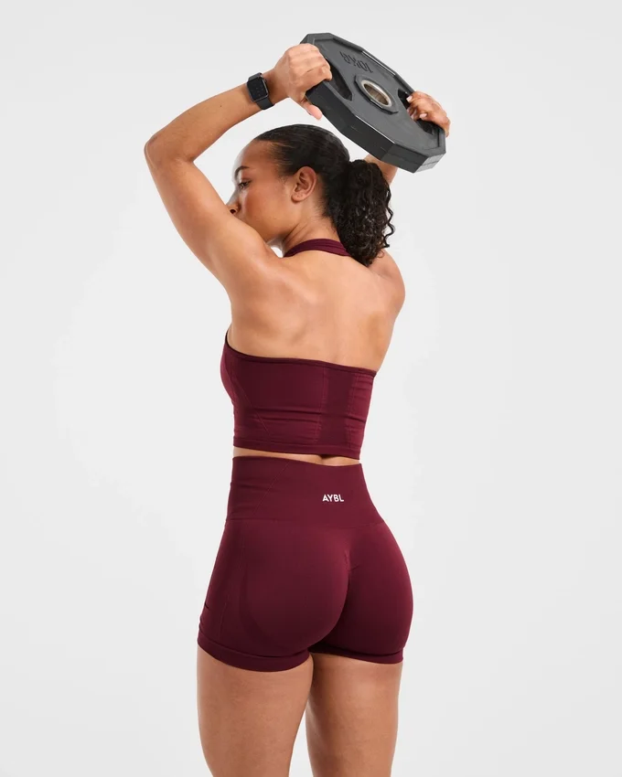 Empower nahtloses Crop-Top mit Neckholder