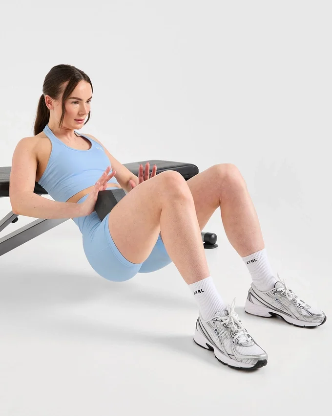 Empower nahtloses Crop-Top mit Neckholder