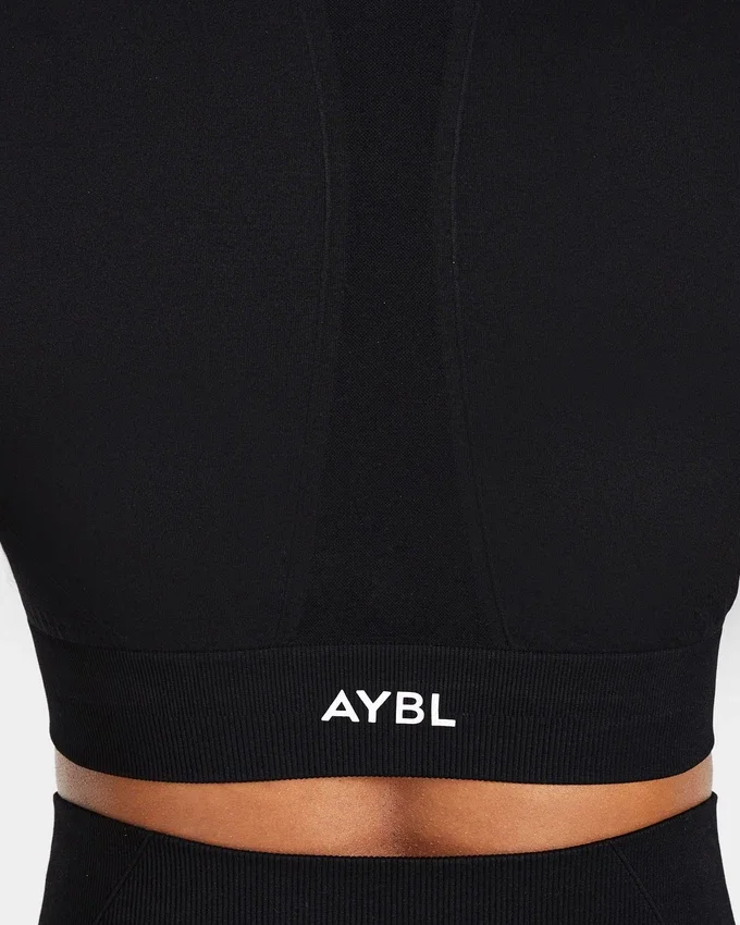 Empower nahtloses Langarm-Crop-Top