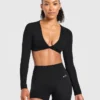Engage Langarm-Crop-Top