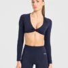Engage Langarm-Crop-Top