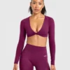 Engage Langarm-Crop-Top