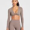 Engage Langarm-Crop-Top