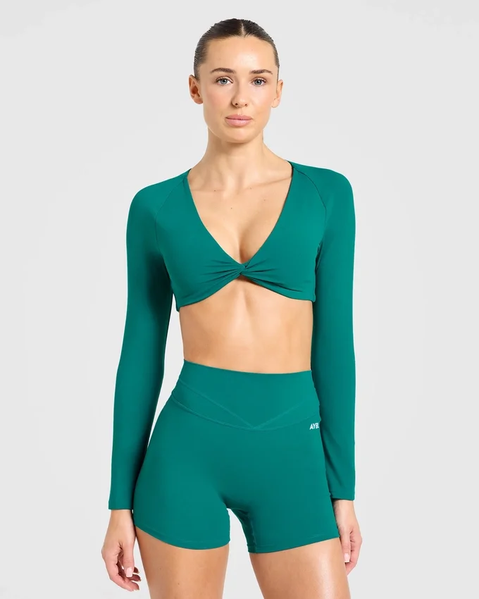 Engage Langarm-Crop-Top