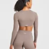 Engage Langarm-Crop-Top