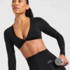 Engage Langarm-Crop-Top